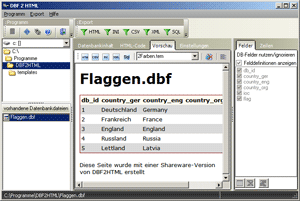 DBF 2 HTML