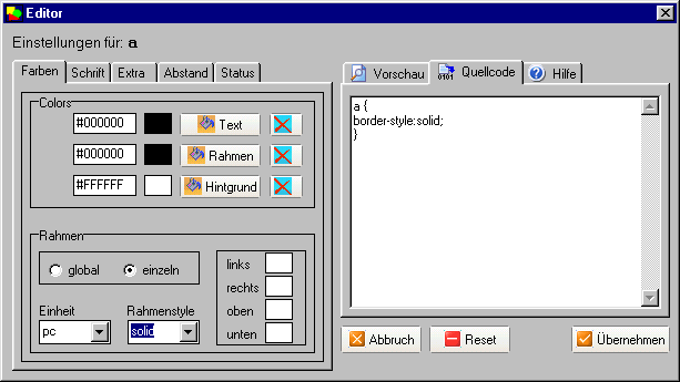 Screenshot für CSS-Maker